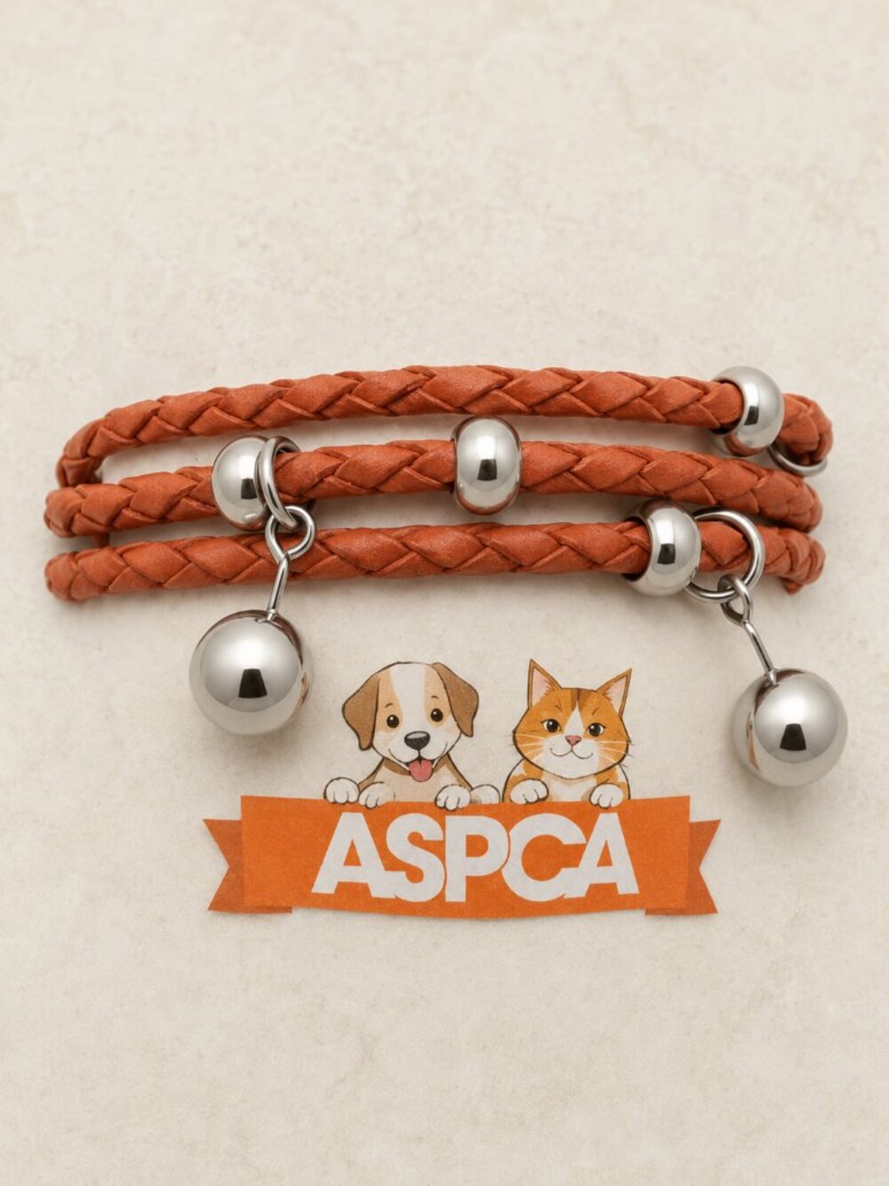 ASPCA Supporters Triple Braided Leather Bracelet 🐾